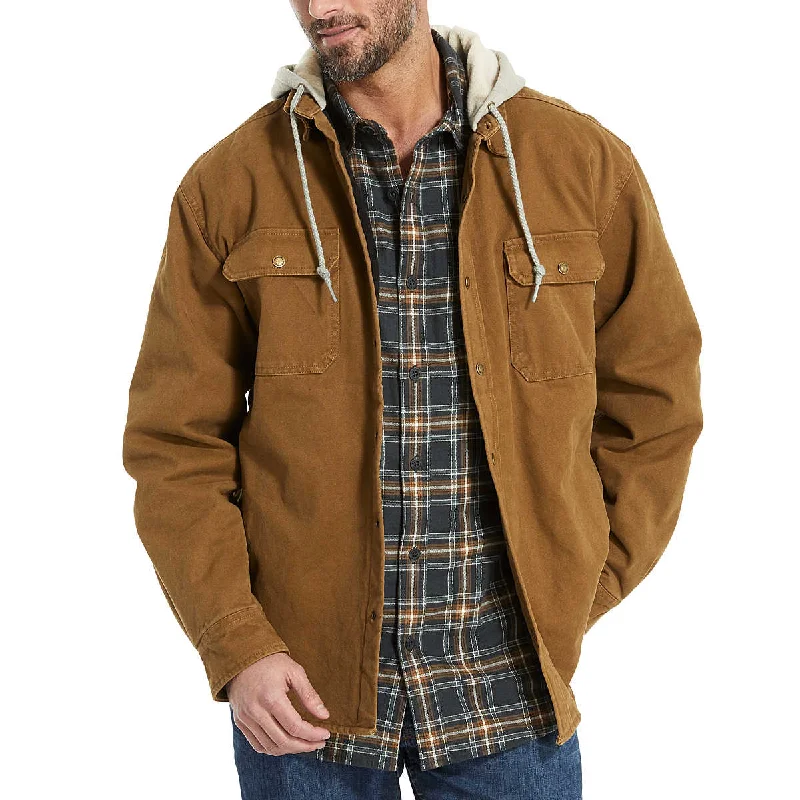 Men's Coats for Snowy WeatherWolverine Men's Overman Hooded Shirt Jac