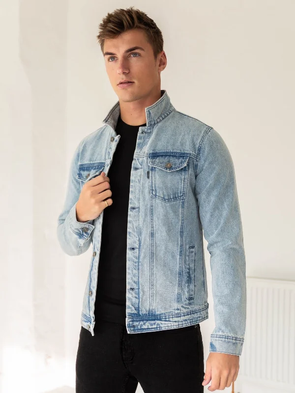 Elegant Men's Wool CoatsBrooklyn Denim Jacket - Blue