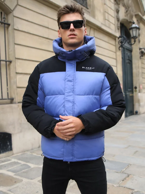 Men's Coats with Snap ButtonsTampa Puffer Coat - Blue