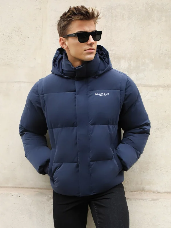 Men's Coats with Adjustable HemsUltimate Multiway Puffer Coat - Navy