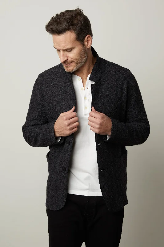 Men's Coats with Breathable FabricBOWEN BOILED WOOL BLEND JACKET