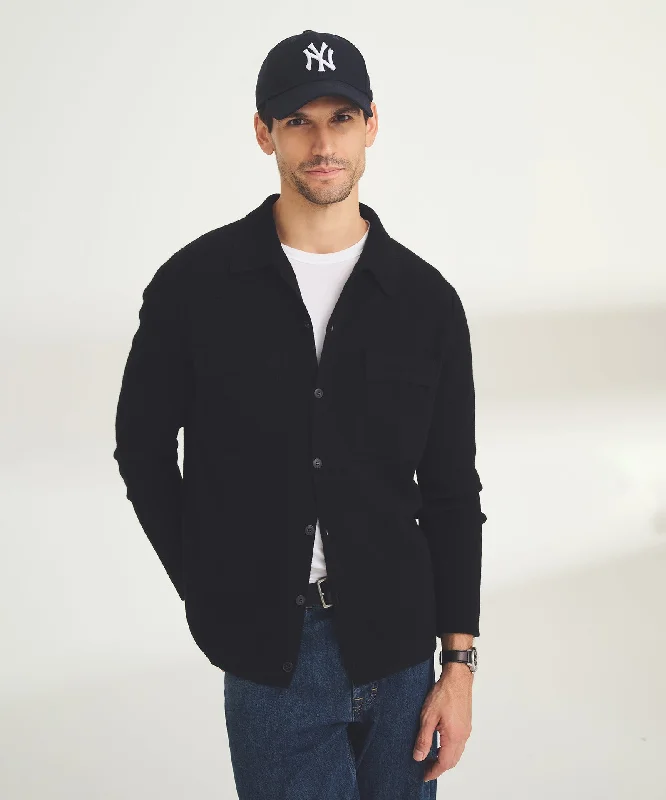 Men's Coats with Down InsulationSignature Cashmere Field Shirt Jacket