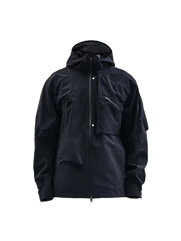 Men's Coats for Springesna graphene shell jacket black