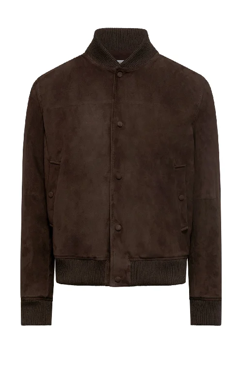 Men's Coats for Every OccasionGreg Bomber in Dark Chocolate Suede