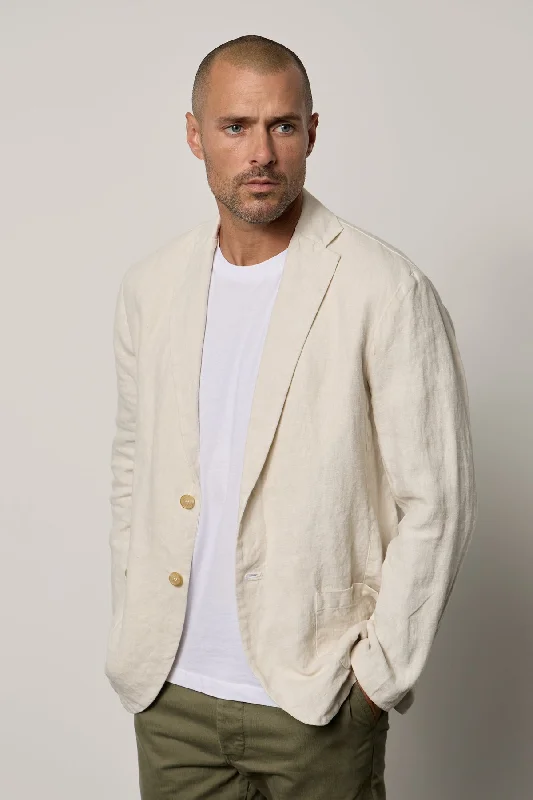 Men's Coats with Contrast StitchingJOSHUA LINEN BLAZER