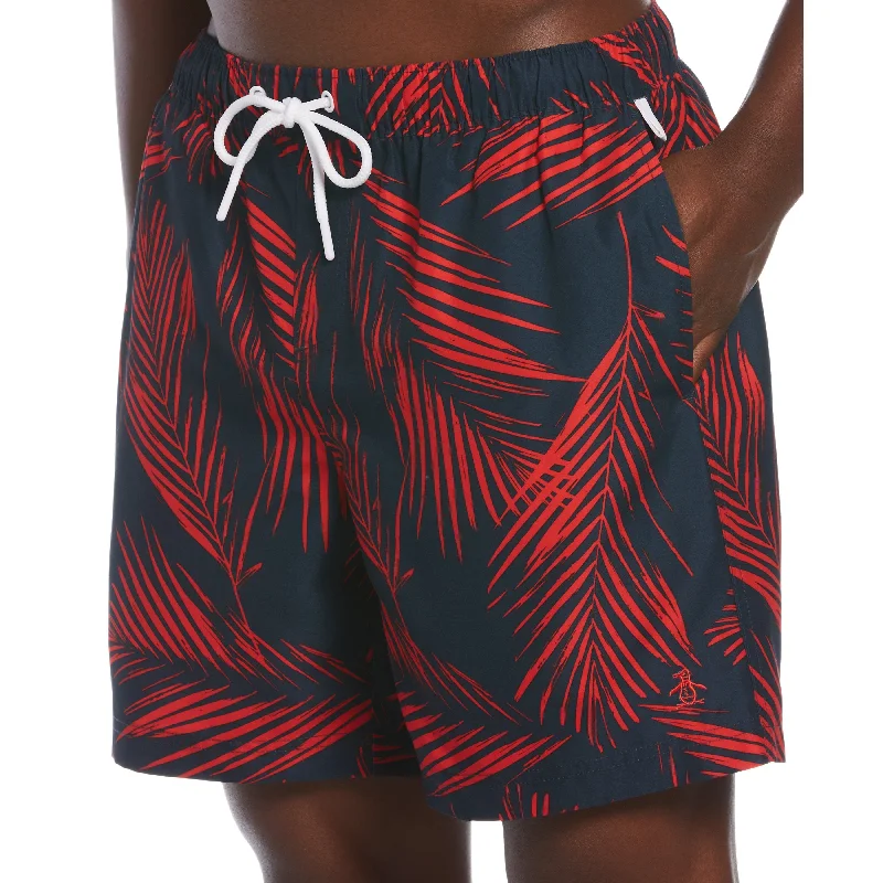 Leaf Print Swim Short