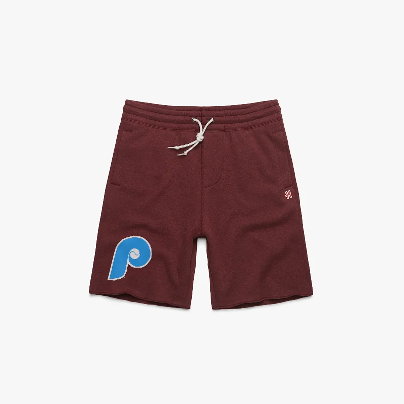 Men's Pants with Contrast Fabric PanelsPhiladelphia Phillies Retro Sweat Shorts