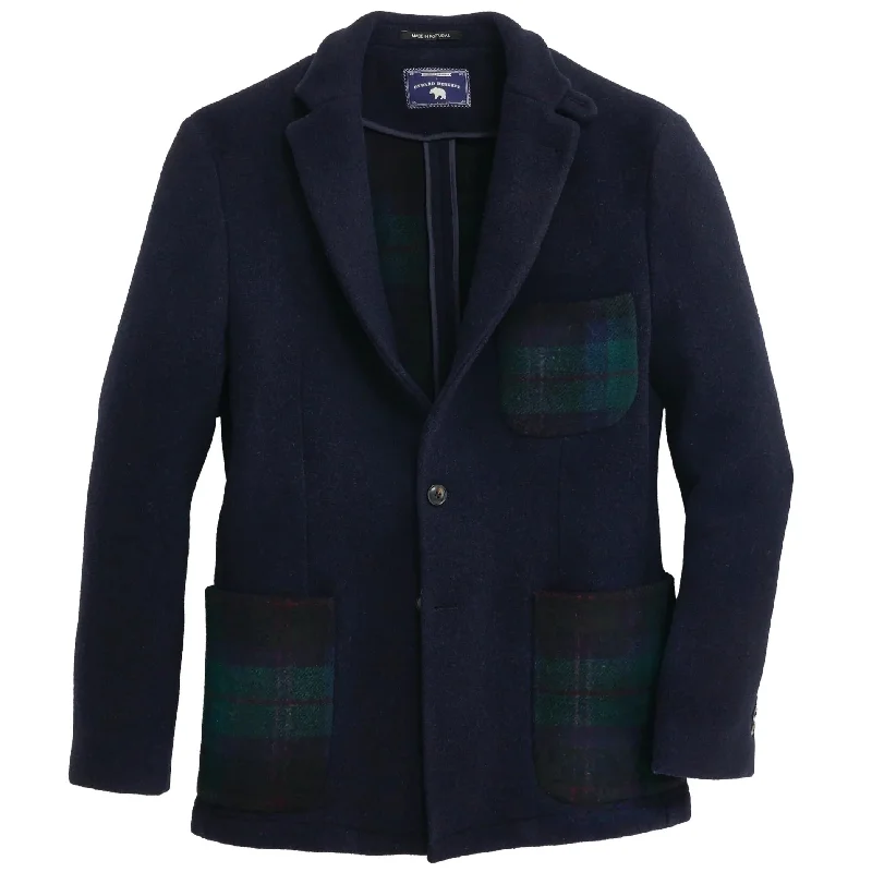 Men's Coats with Embroidered DetailsReserve Tartan Cocktail Coat