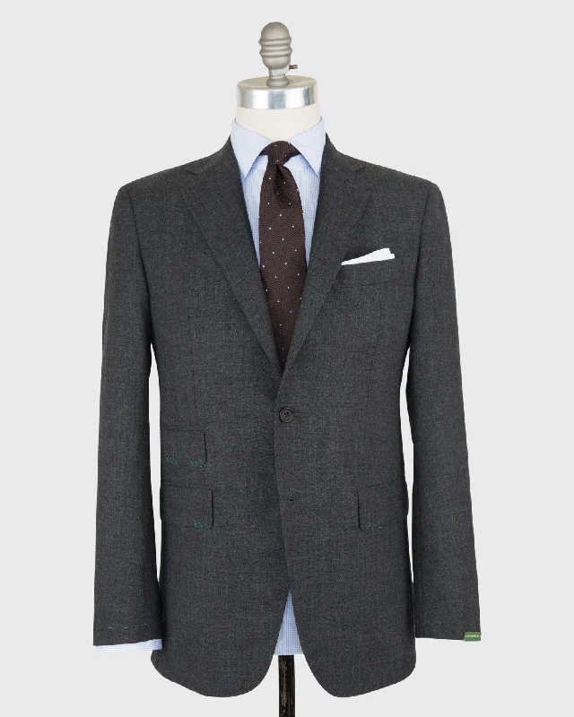 Best Men's Leather CoatsKincaid No. 3 Suit in Charcoal High-Twist