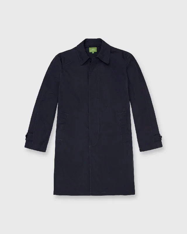 Men's Coats with Quick-Dry FabricTraveler's Trench in Navy Nylon