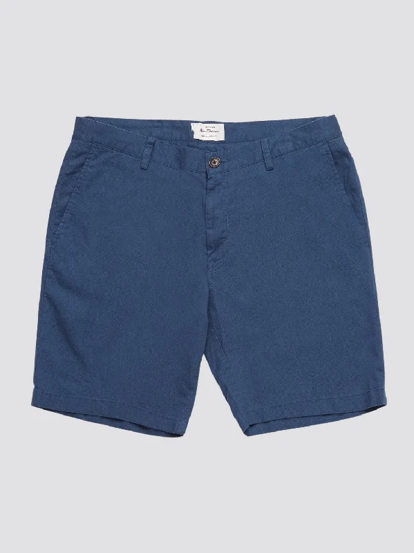 Men's Pants with Water-Resistant FabricSignature Linen Shorts - Blue