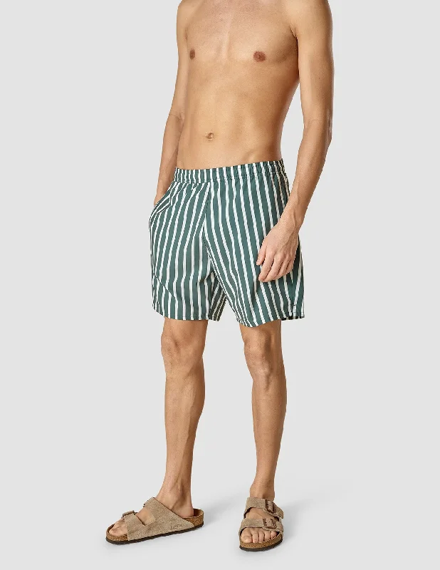 Swim Shorts Garden Green Stripe