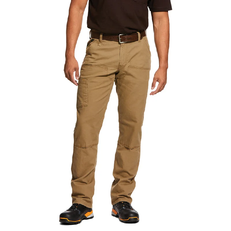 Men's Work Pants for Durability and ComfortAriat Men's Rebar M4 DuraStretch Made Tough Double-Front Straight Leg Pant