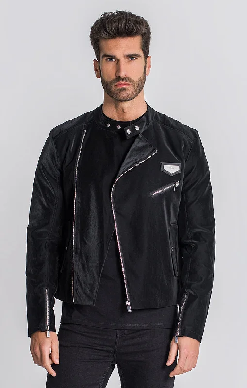 Men's Coats for Formal EventsBlack Legacy Biker Jacket