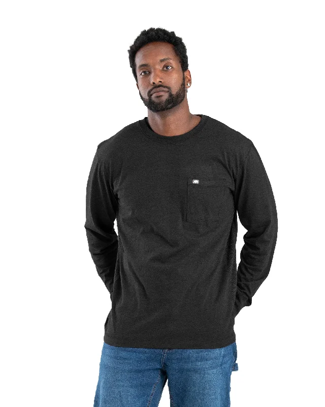 Men's Shirts with Geometric PatternsMen's WorkVent Long Sleeve Pocket T-Shirt