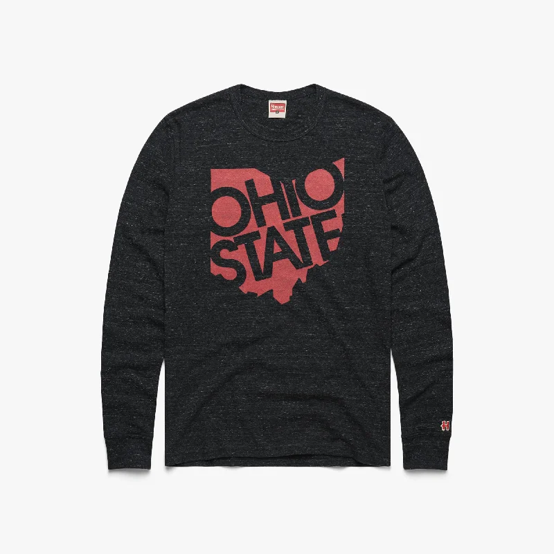 Men's Shirts with Embroidered DesignsBuckeye State Long Sleeve Tee