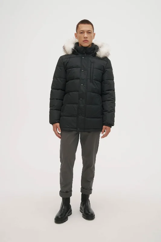 Men's Coats with Fur TrimCallum