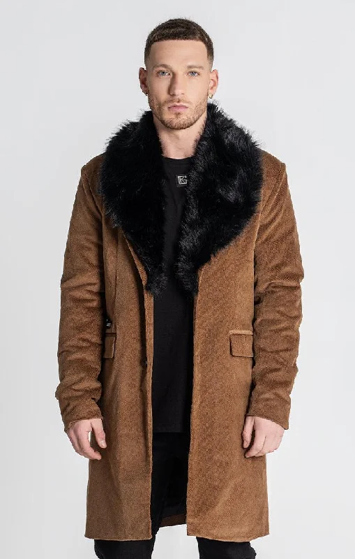 Men's Coats with ButtonsCamel Washington Coat