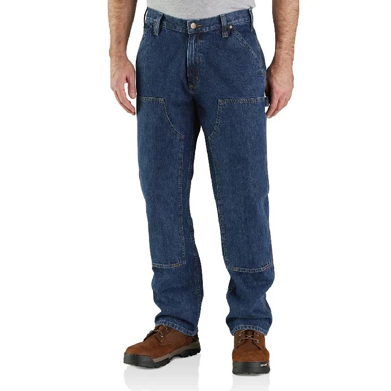 Durable Men's Work PantsCarhartt Men's Loose Fit Double-Front Utility Logger Jean