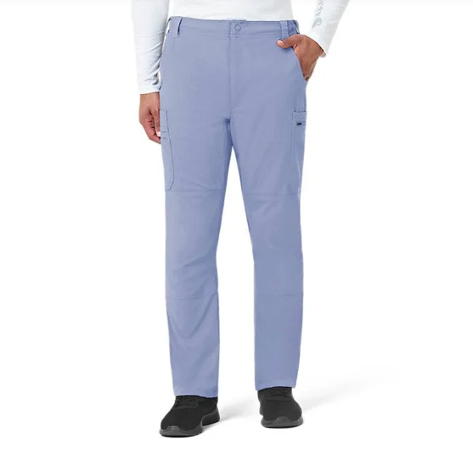 Men's Patterned Pants with StripesCarhartt Men's Rugged Flex® Peak Cargo Scrub Pant_Ceil Blue