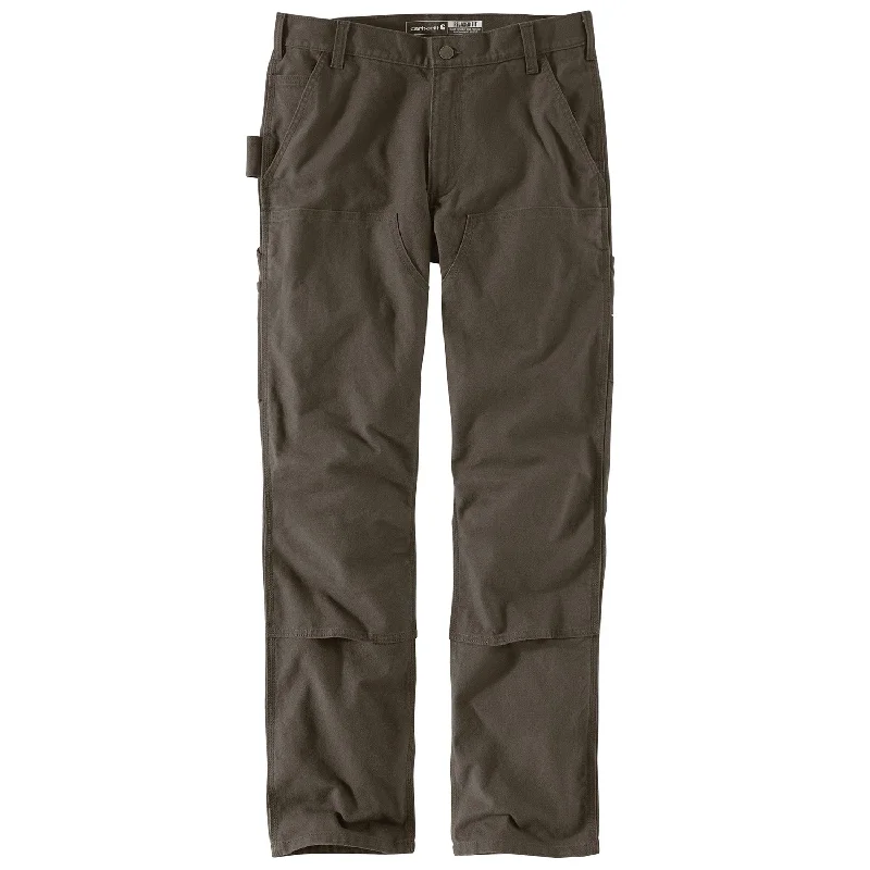 Men's Pants with Embroidered DesignsCarhartt Men's Rugged Flex® Relaxed Fit Double-Front Duck Pant_Tarmac