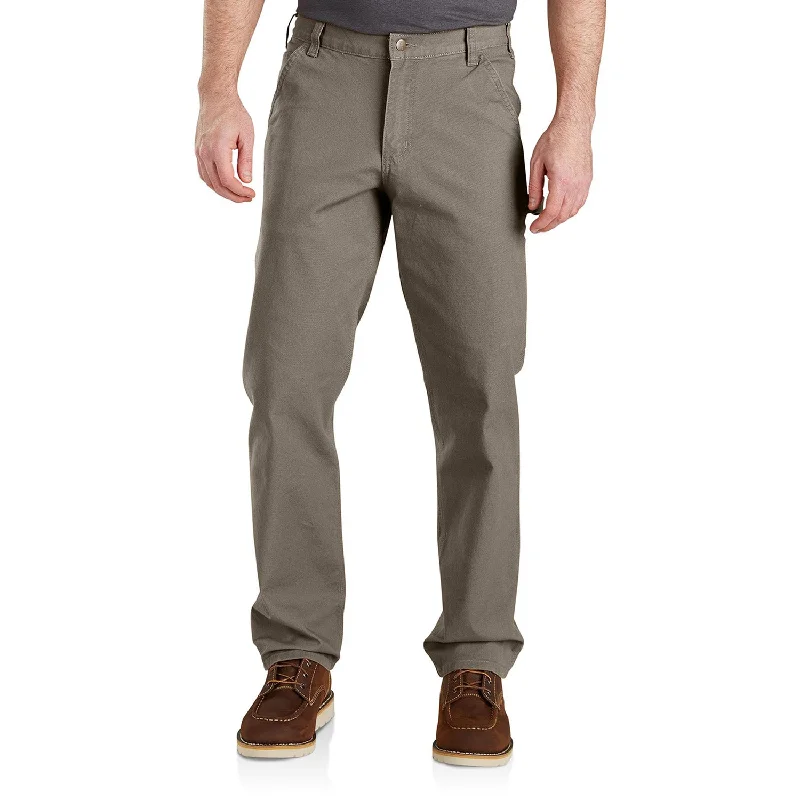 Men's Pants with Adjustable CuffsCarhartt Men's Rugged Flex® Relaxed Fit Duck Dungaree_Desert