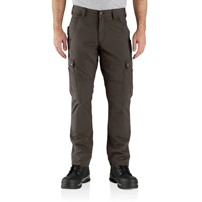 Men's Pants with Contrast StitchingCarhartt Men's Rugged Flex® Ripstop Cargo Work Pant_Dark Coffee