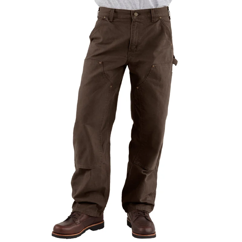 Men's Straight-Leg Jeans for a Classic FitCarhartt Men's Washed Duck Double-Front Work Dungaree_Dark Brown