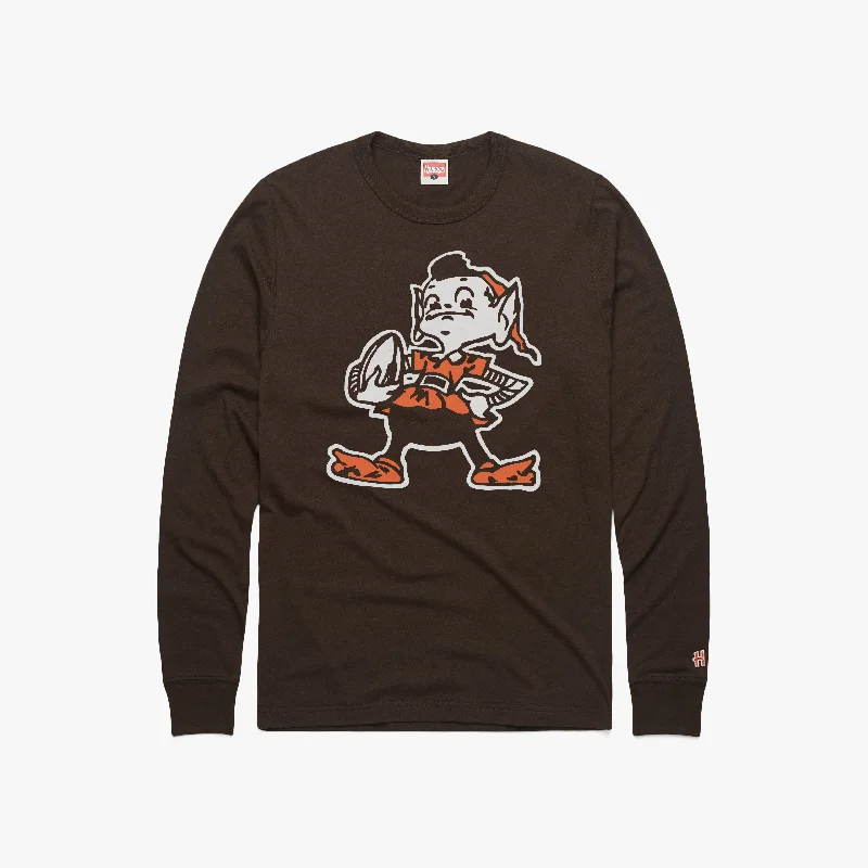 Men's Shirts with Asymmetrical HemlinesCleveland Browns '59 Long Sleeve Tee