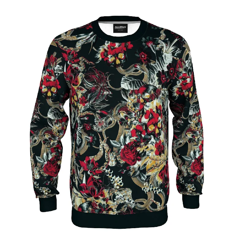 Slim-Fit Athletic Men's SportswearCrimson Bloom Sweatshirt