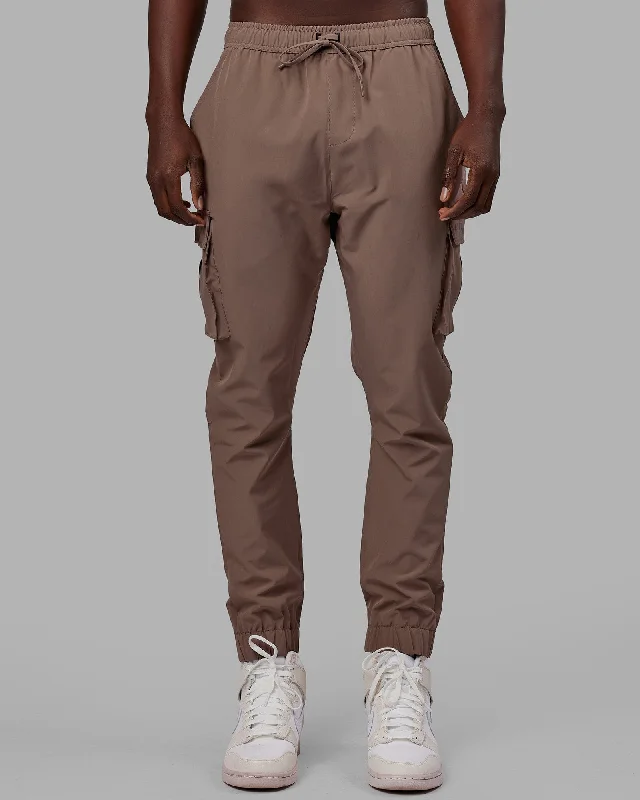 Men's Button-Fly Pants for a Traditional TouchEnergy Stretch Performance Cargo Joggers - Deep Taupe