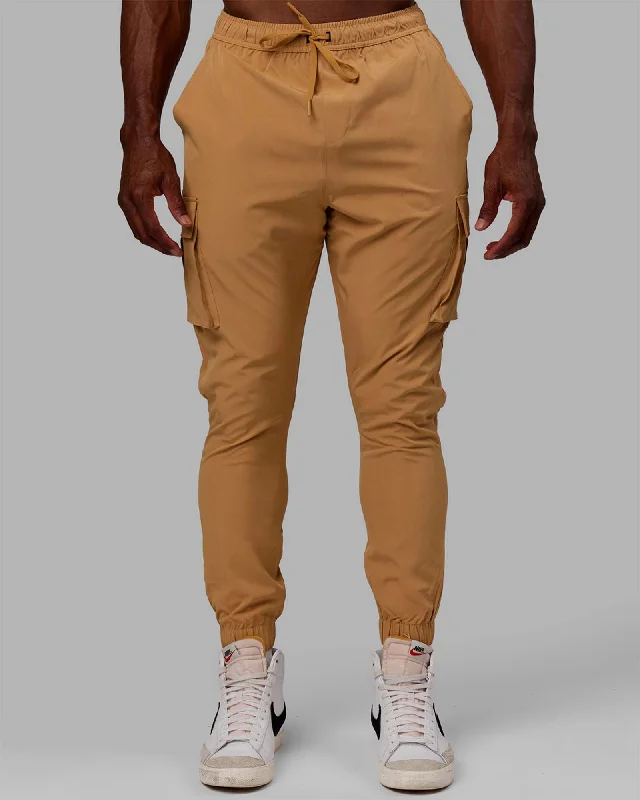 Men's Pants with Deep PocketsEnergy Stretch Performance Cargo Joggers - Latte