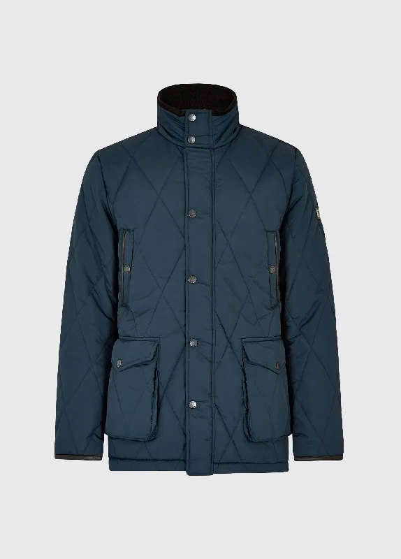 Luxurious Men's Cashmere CoatsFarmley Men’s Quilted Jacket - Navy