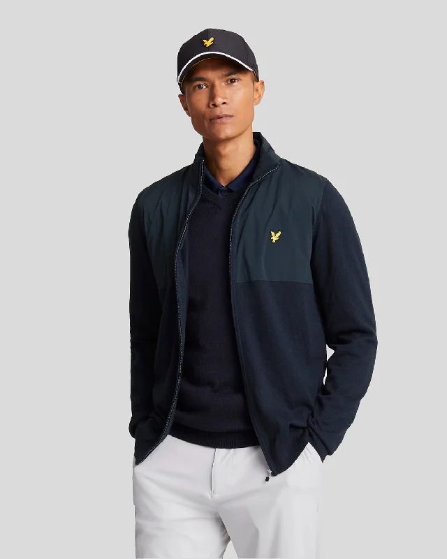 Basketball-Inspired Men's SportswearGolf Overlay Full Zip Knit