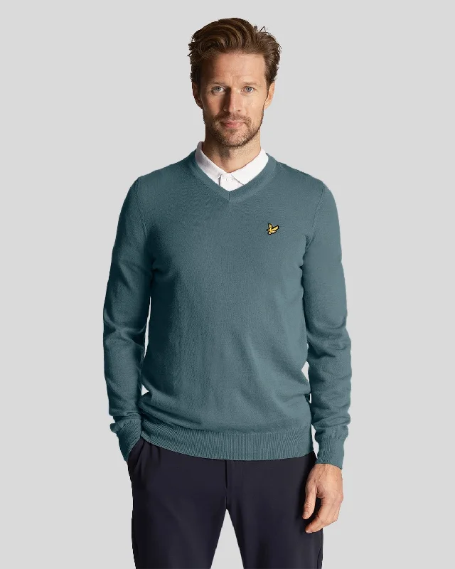 Fashion-Forward Running Men's SportswearGolf V Neck Jumper