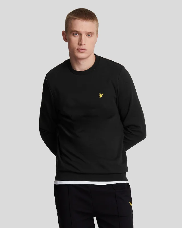 Gym-Ready Lightweight Men's SportswearInterlock Crew Neck Sweatshirt