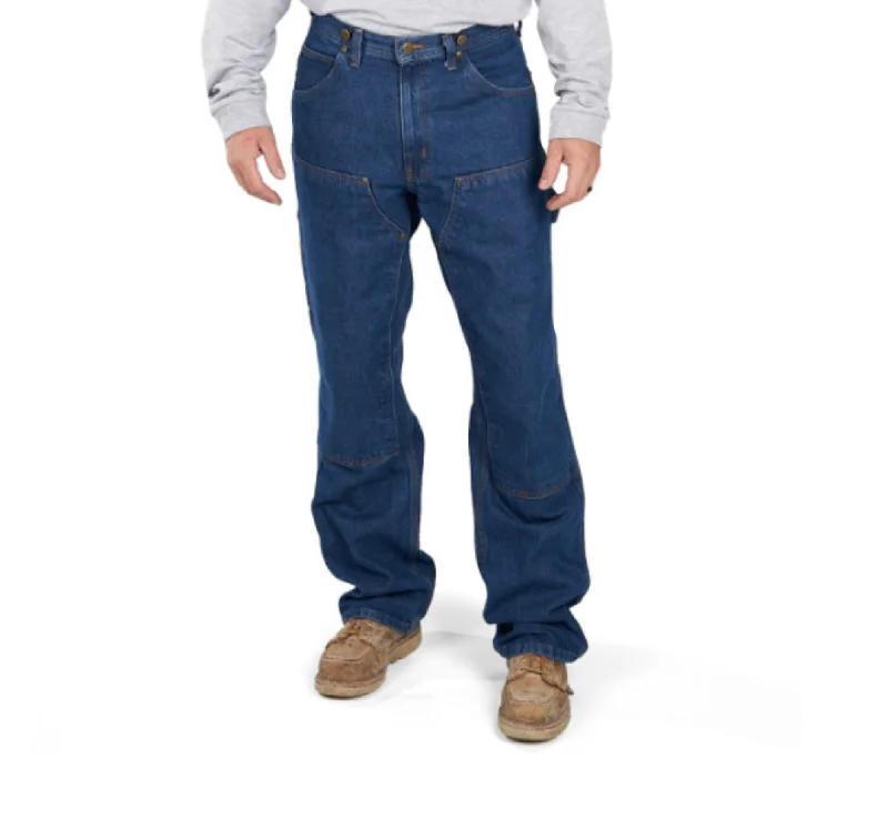 Men's Tapered Pants for a Slimming EffectKEY Men's Double Front Logger Dungaree Jean