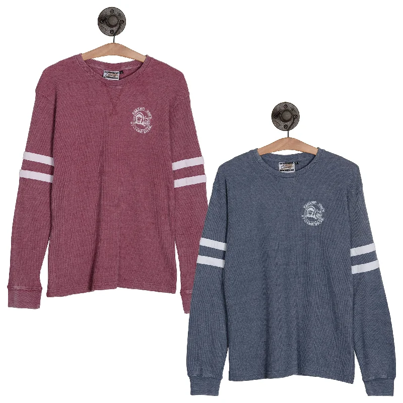 Men's Shirts with High NecksL/S THERMAL W/STRIPES PULLOVER - LTWSP