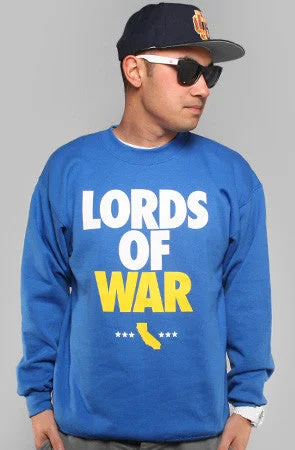 Weather-Resistant Men's SportswearLords of War (Men's Royal Crewneck Sweatshirt)