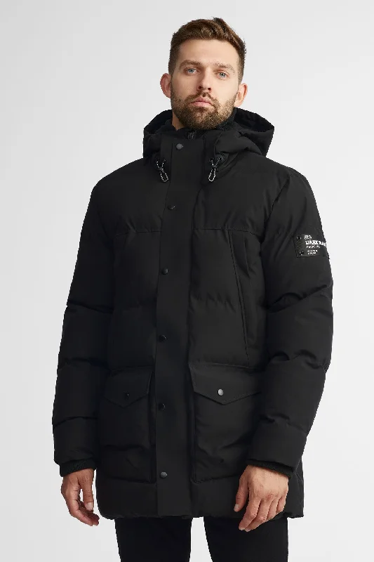 Men's Coats with Hidden PocketsManteau d'hiver parka matelassé - Homme