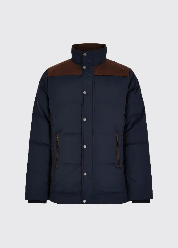 Comfortable Men's ParkasTalbot Down Filled Jacket - Navy