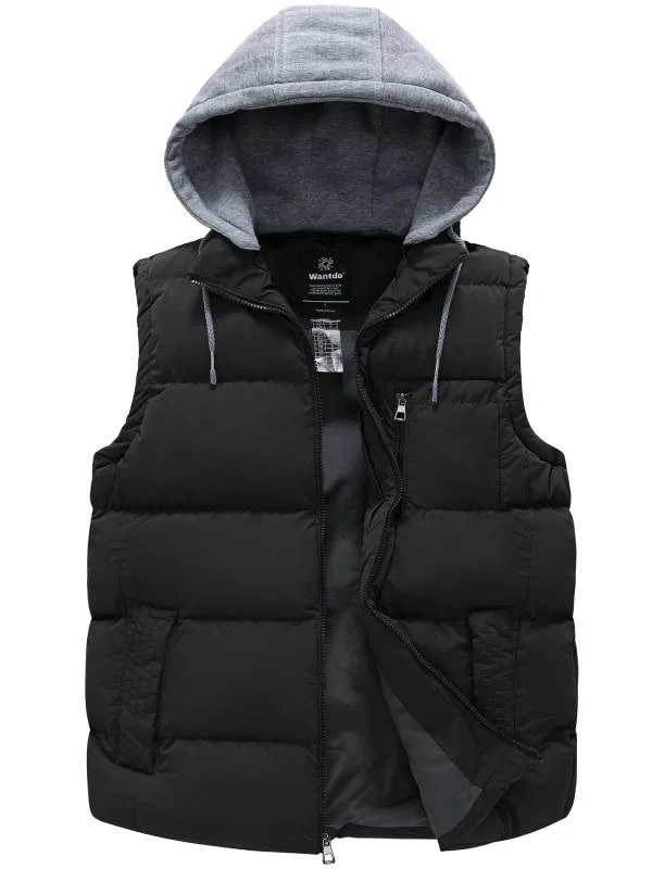 Unique Men's Flight JacketsMen's Puffer Vest Quilted Warm Sleeveless Winter Jacket