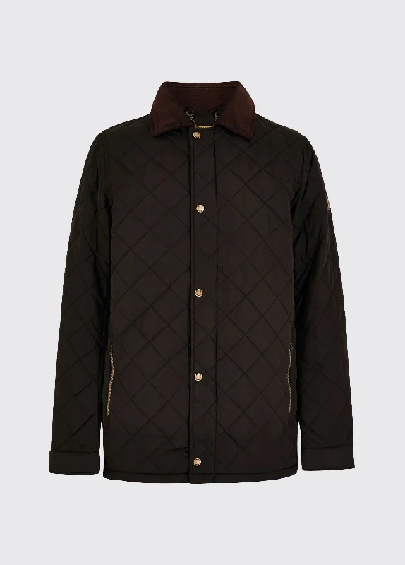 Casual Men's Bomber JacketsMountusher Quilted Jacket - Black