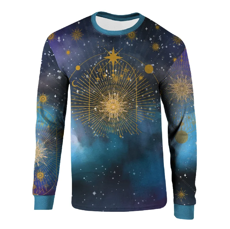 Casual Men's T-ShirtsMorning Star Long Sleeve Shirt