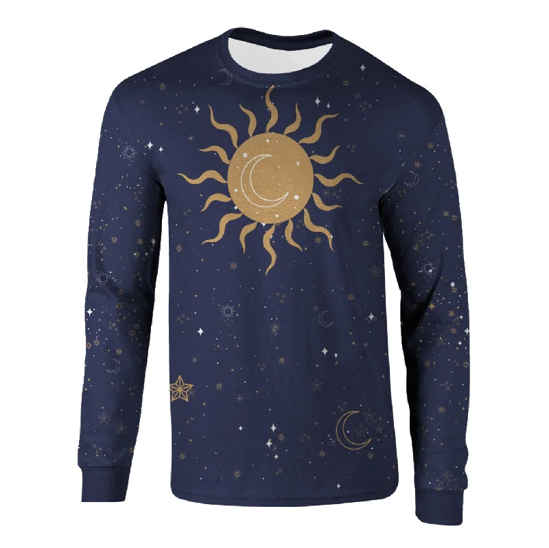 Layered Men's VestsNight Sky Long Sleeve Shirt