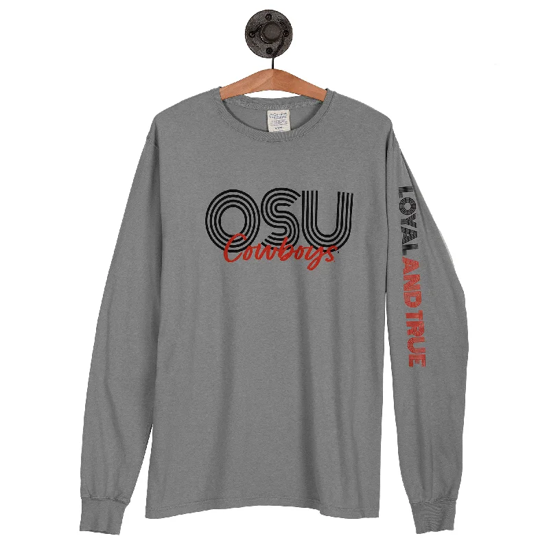 Men's Shirts with Adjustable CuffsOSU L/S GRAY TEE - OSULSGT