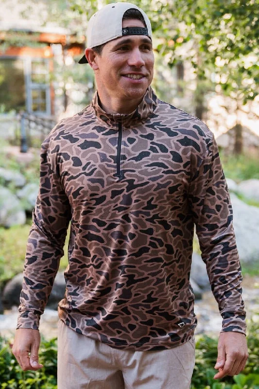 Workout-Ready and Stylish Men's SportswearPerformance Quarter Zip - Gauge Camo