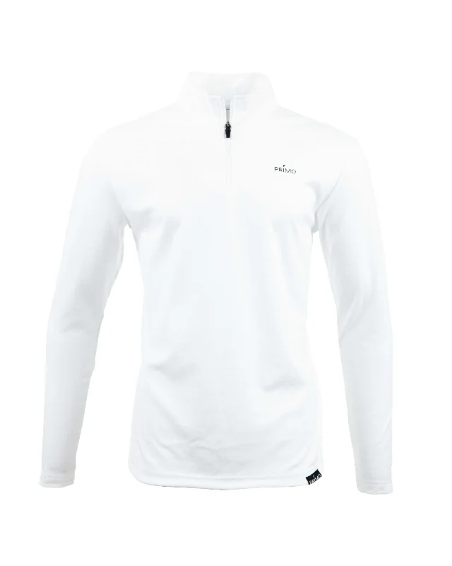 Weather-Resistant Men's SportswearPrimo Quarter Zip - White