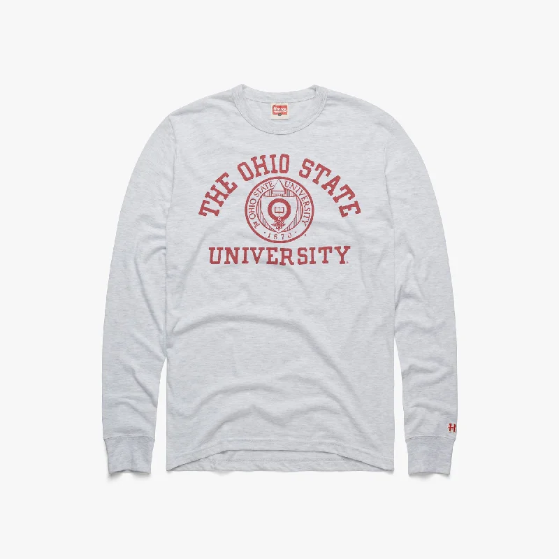 Men's Shirts for Outdoor ActivitiesSeal Of The Ohio State University Long Sleeve Tee