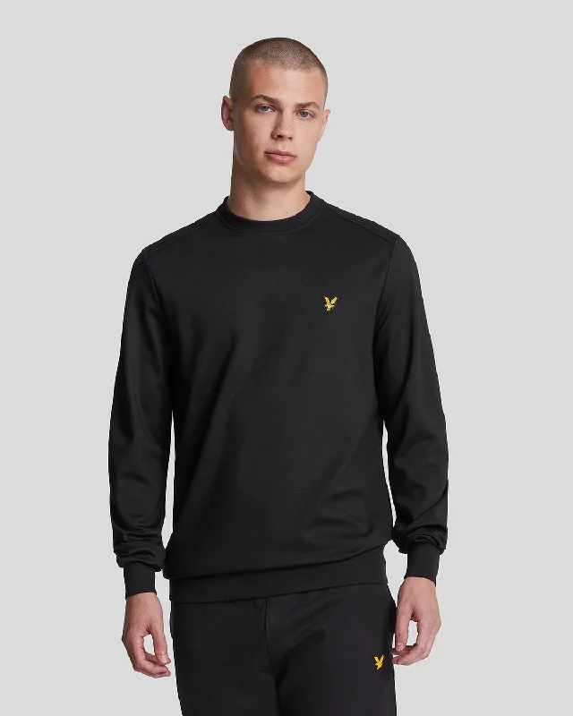 Warm and Weather-Resistant Men's SportswearSports Crew Neck Fly Fleece Sweatshirt